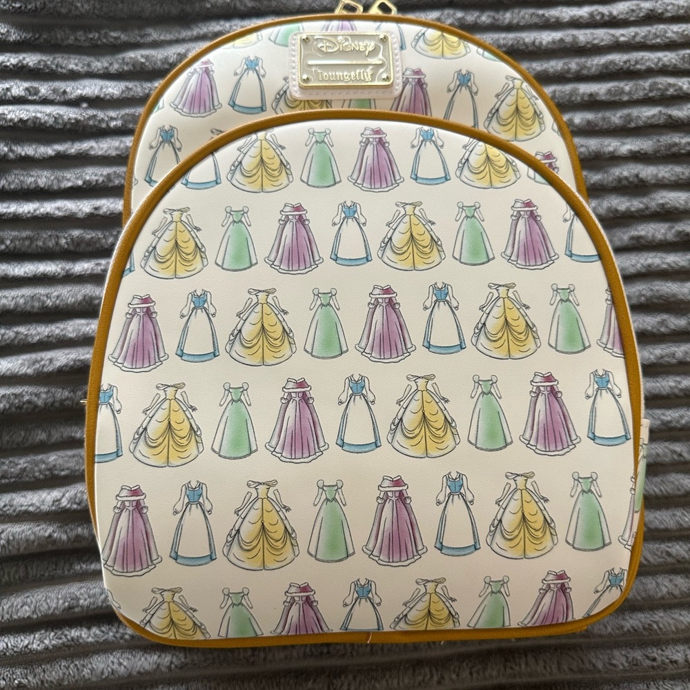 NWTLoungefly Disney Princess Belle Dress Mini Backpack